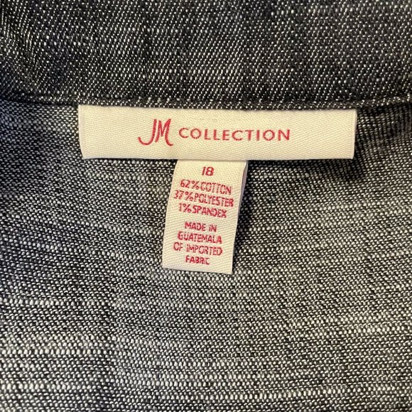 JM Collection 3/4 Sleeve Jacket, SIze 18, NWT - Picture 8 of 8